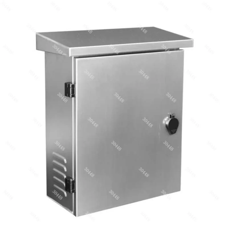 304 Stainless Steel Distribution Box - Outdoor Security Surveillance Network Equipment Cabling Waterproof Outdoor Pole Box