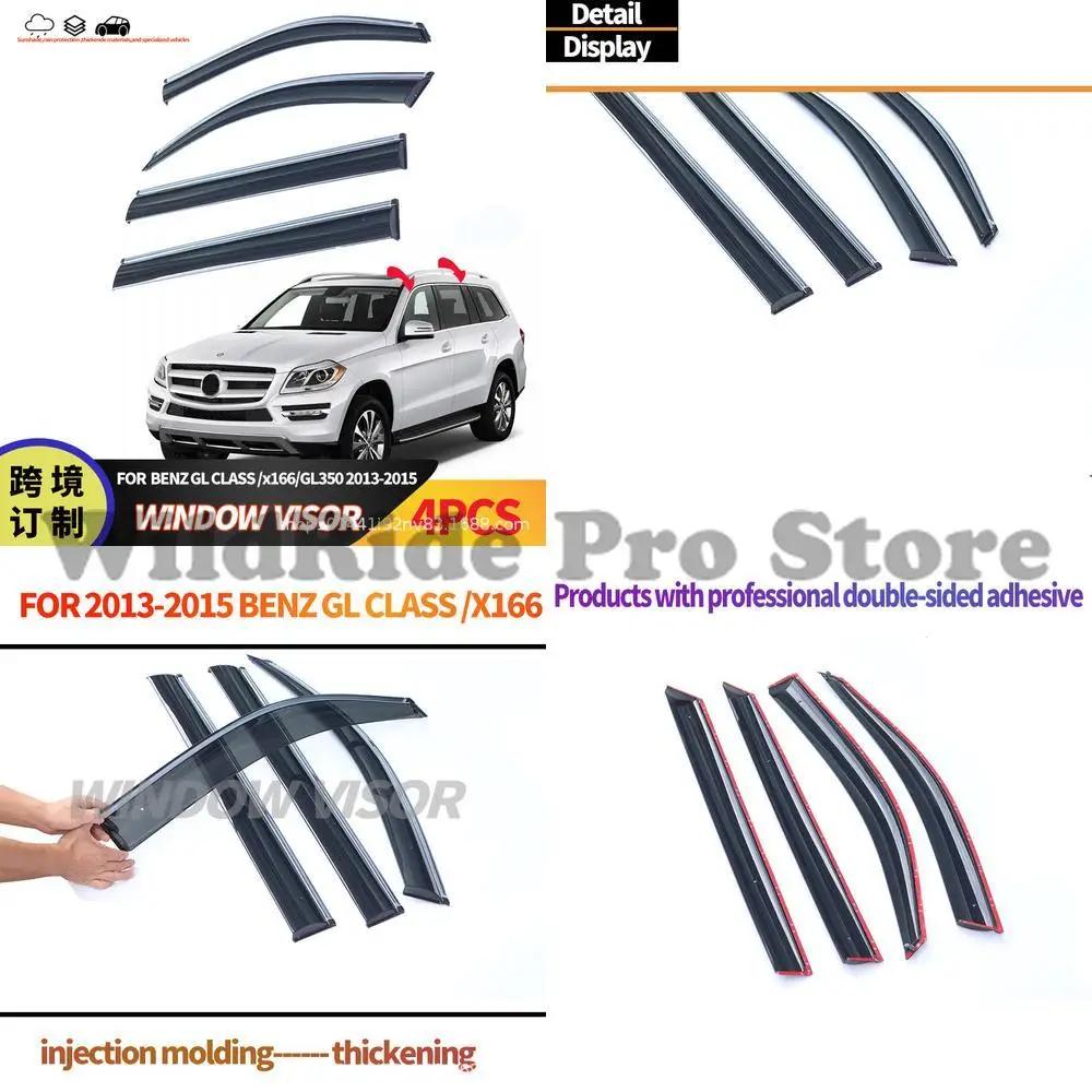 

1 set For Benz GL Class X166 2013-2015 Window Visor Rain Deflector