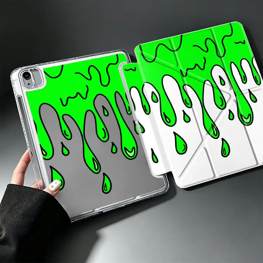 With Pen Slot Cover Tablet Case For Samsung Galaxy Tab S10 Lite A8 S9 Plus S8 S7 FE A11 A9 Plus Creative Cool Purple Water