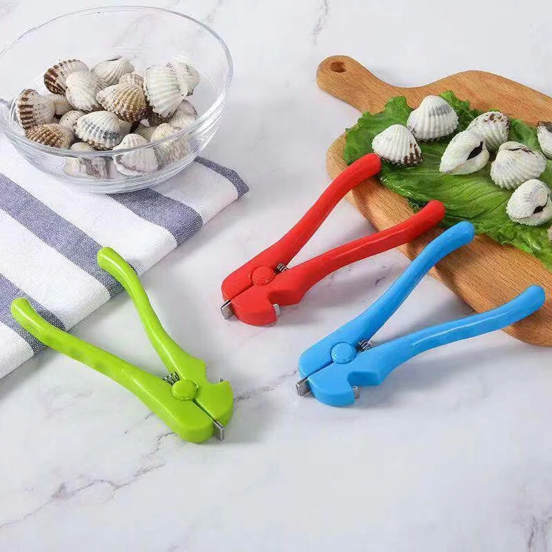 Hot 1Pc Oyster Shell Opener Multifunctional Blood Clam Clip Shellfish Clamps Opener For Clam Seafood Opening Outdoor Tableware
