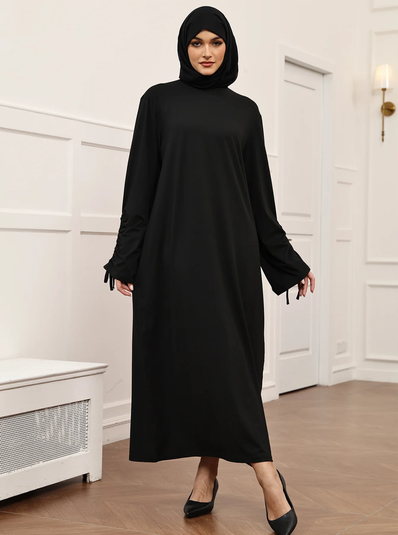 Eid Mubarak Djellaba Vestido Hijab Feminino Muçulmano Abaya de Dubai Caftan Turco Robe de Ramadan Jalabiya Femme Musulmane Vestidos