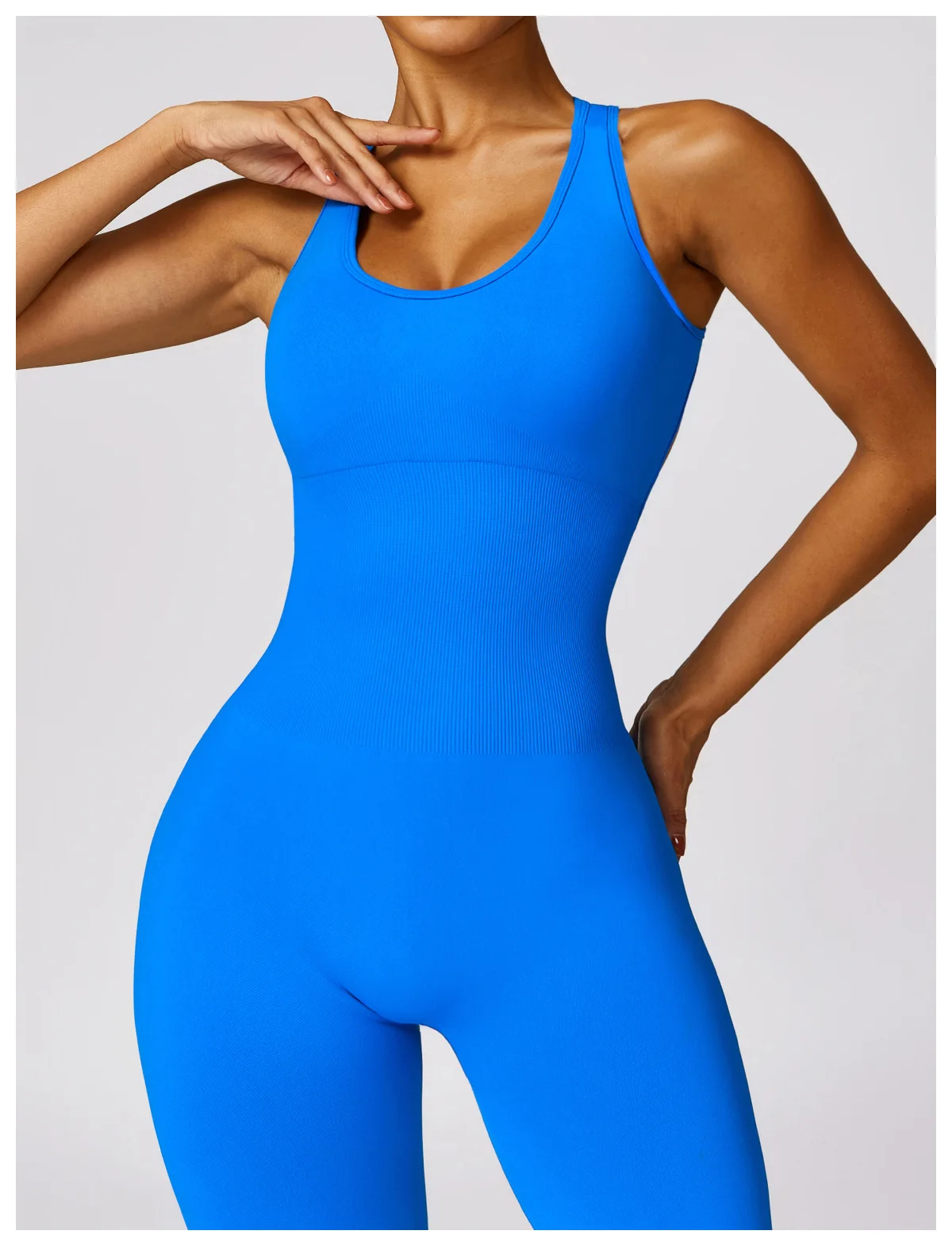 Seamless Gym Suit for Women, Tight Fitting Exercise, Beautiful Back, One-piece Suit