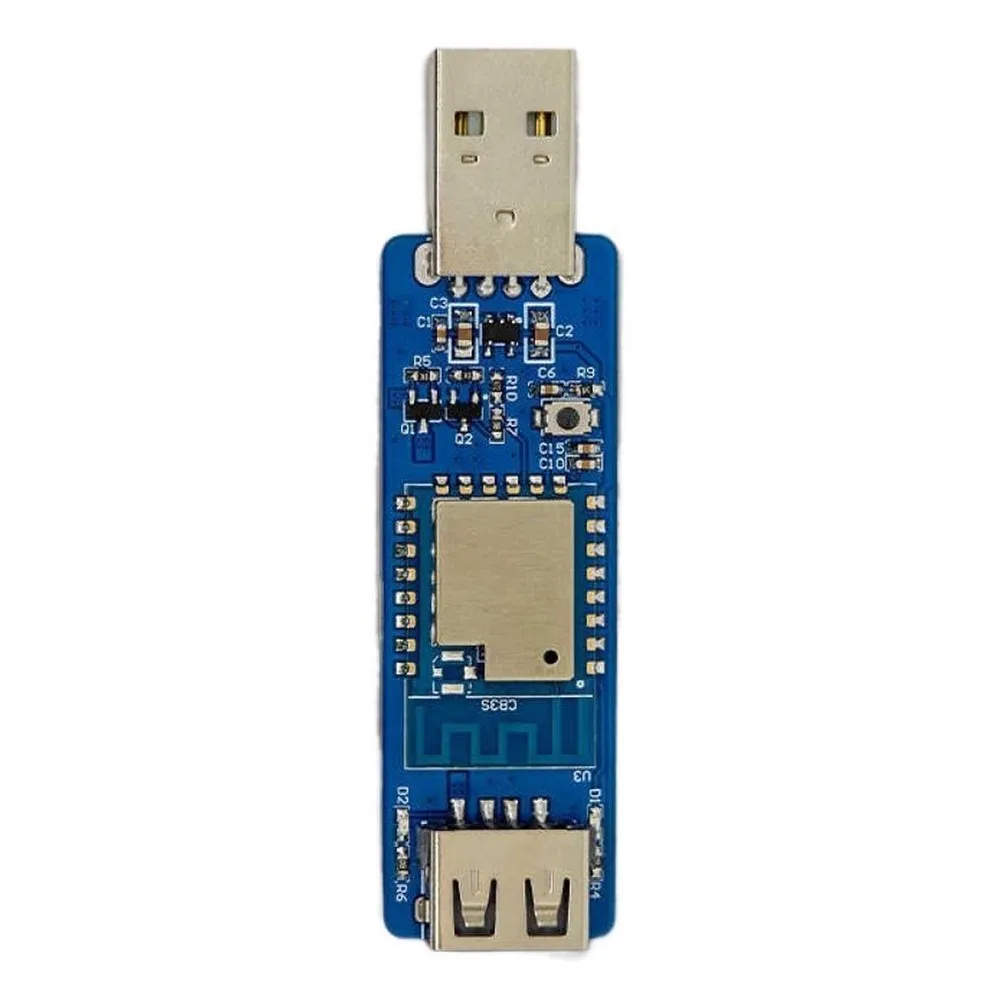 Smart USB Timer Switch with Remote for Tuya App Control 2.4G WiFi DC 5V Blue 60x20mm No Complex Setup Required