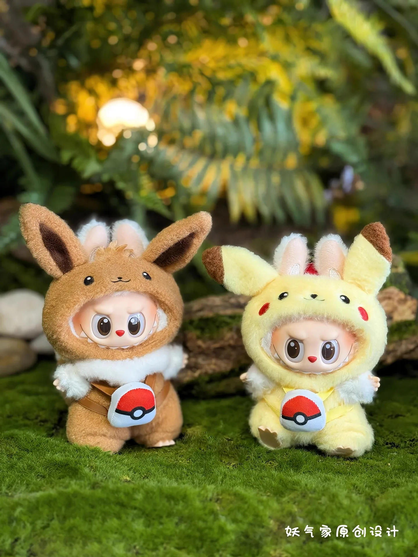 

Labubu Doll Fashion Overalls PokéMon Suit Set Kawaii V2 15cm Baby Clothes Doll Clothing Accessories No Dolls Included