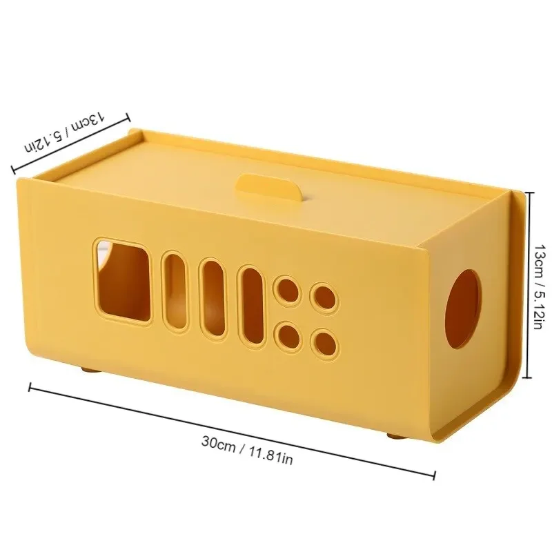 Cable Storage Box Multifunctional Power Board Wire Management Socket Wire Case Home Room Safety Network Line Storage Bin image 6
