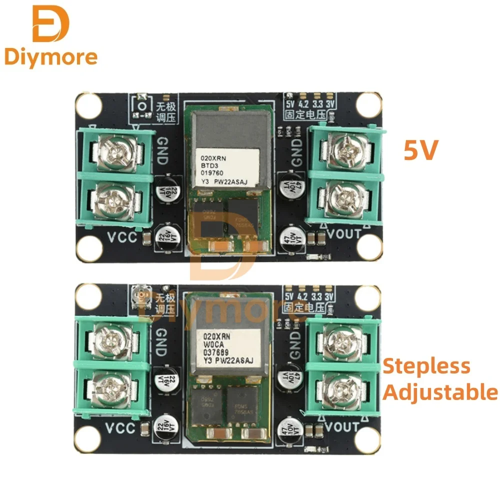 DC 9-14V DC-DC Step-Down Module 5V/Stepless Adjustable High-Power 20A Stabilized Power Module Industrial Grade Step-Down Module