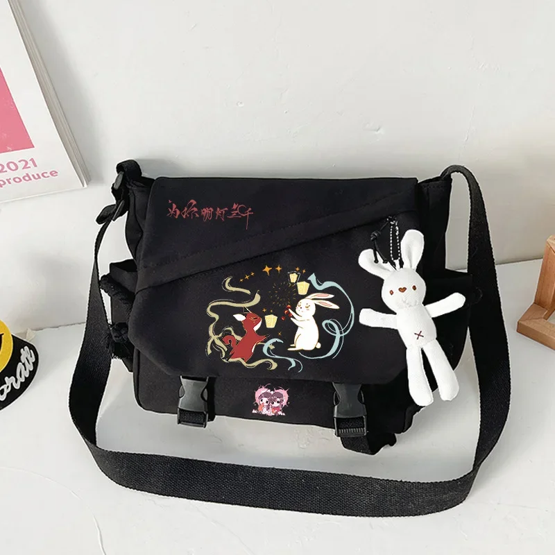 Anime Tian Guan Ci Fu Fashion Shoulder Bags Hua Cheng Xie Lian School Bag Student Casual Large Capacity messenger bag Boys Girls