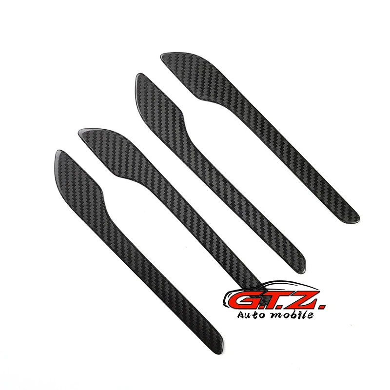 Tesla Model 3/Y Door Handle Patch Handle Anti scratch Model Y True Carbon Fiber Modified Decorative Accessories