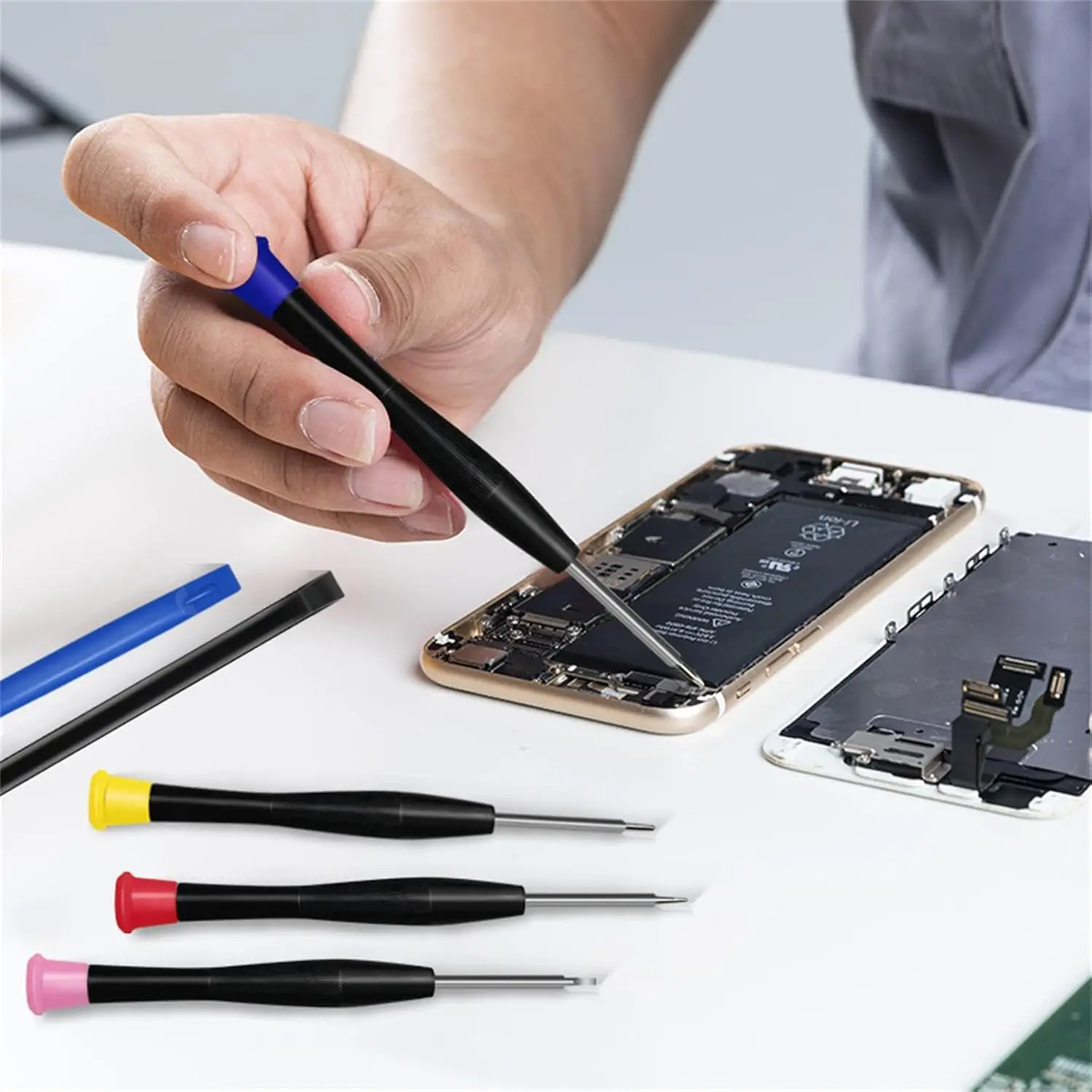 23 in 1 Repair Tool Kit Opening Pry Tool Screwdriver Set for iPhone,iPad,PC,Cell Phone,Laptop,Tablet,Watch,Camera,Gamepad