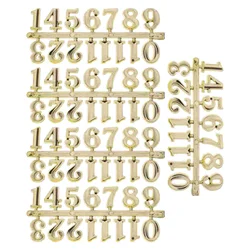 5 Sets Clock Accessories Numbers Self Adhesive Plate Mini Digital DIY Numerals Arabic Number for Replacement Repairing Clock
