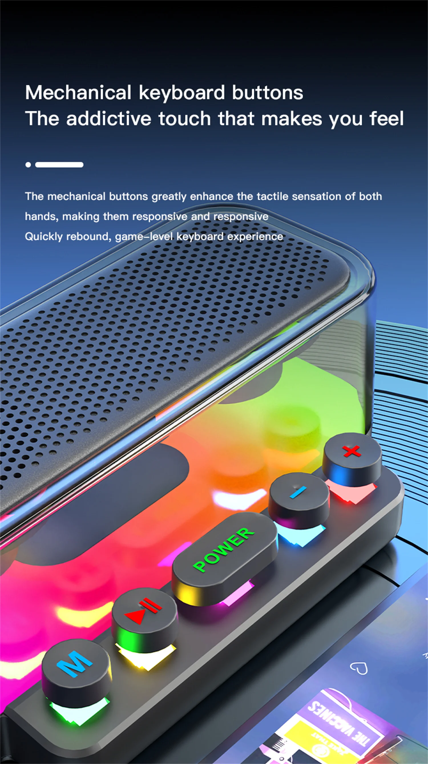 GAS-Z6 Desktop-Blueteeth-Lautsprecher, multifunktionaler tragbarer Outdoor-Subwoofer, RGB-Kleinlautsprecher mit Dual-Mini-Mikrofon