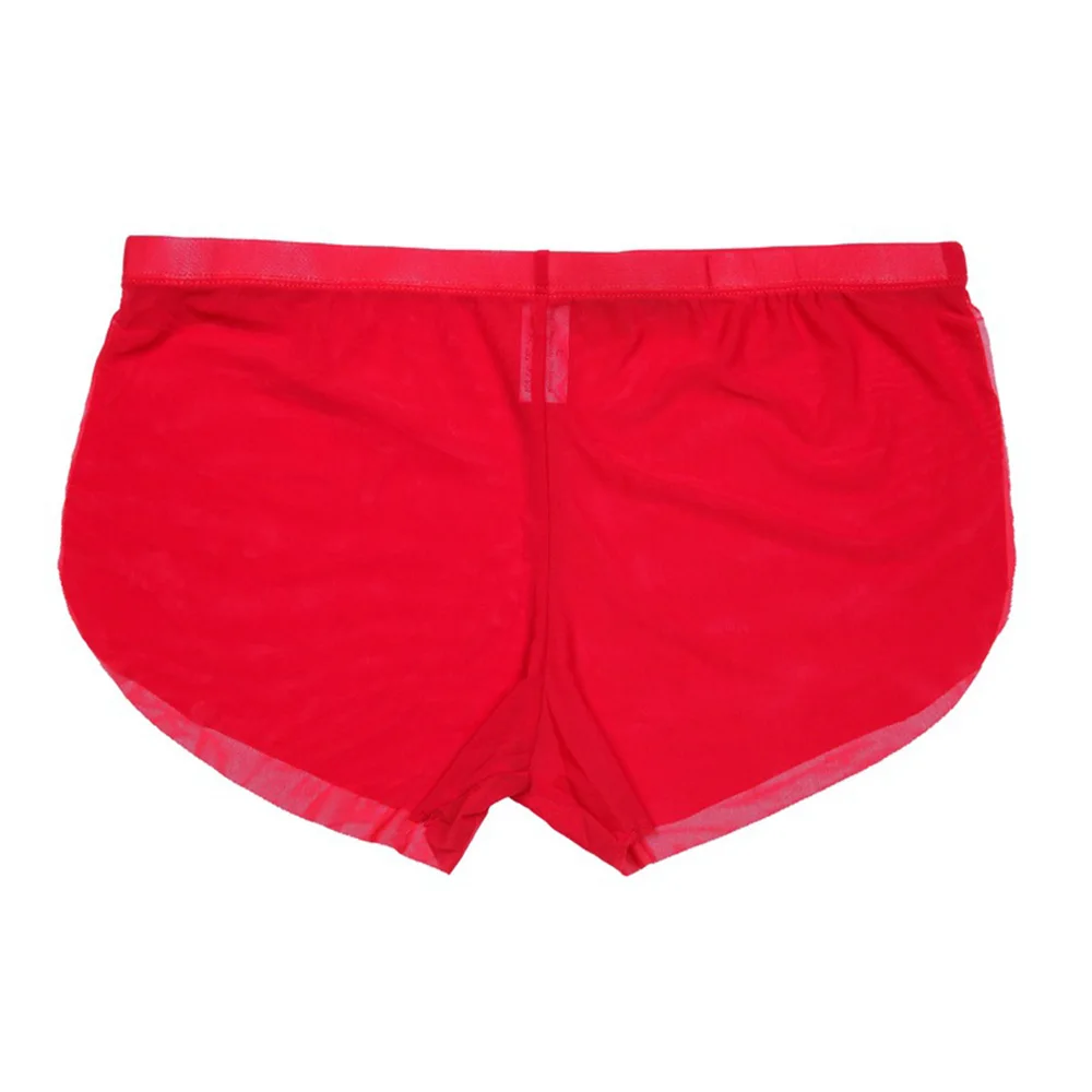 

mesh Briefs Lingerie Underpants Homewear Silky Soft Men Trunks Casual Underwear Breathable Mesh L-XL Sleepwear Mens
