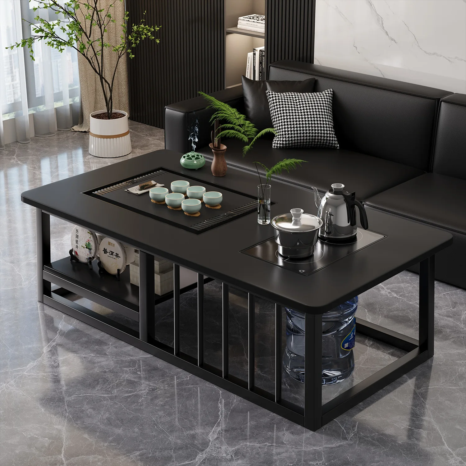طاولة القهوة، غرفة المعيشة، المنزل، صنع الشاي، شقة صغيرة، أوتوماتيكية بالكامل، متكاملة، طاولة شاي، غلاية، تجارية #3