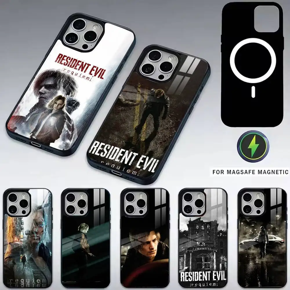 

New game Resident-t Evil R-Requiem Phone Case For iPhone17,16,15,14,13,12,11 Plus,Pro Magnetic For Magsafe Wireless Charging