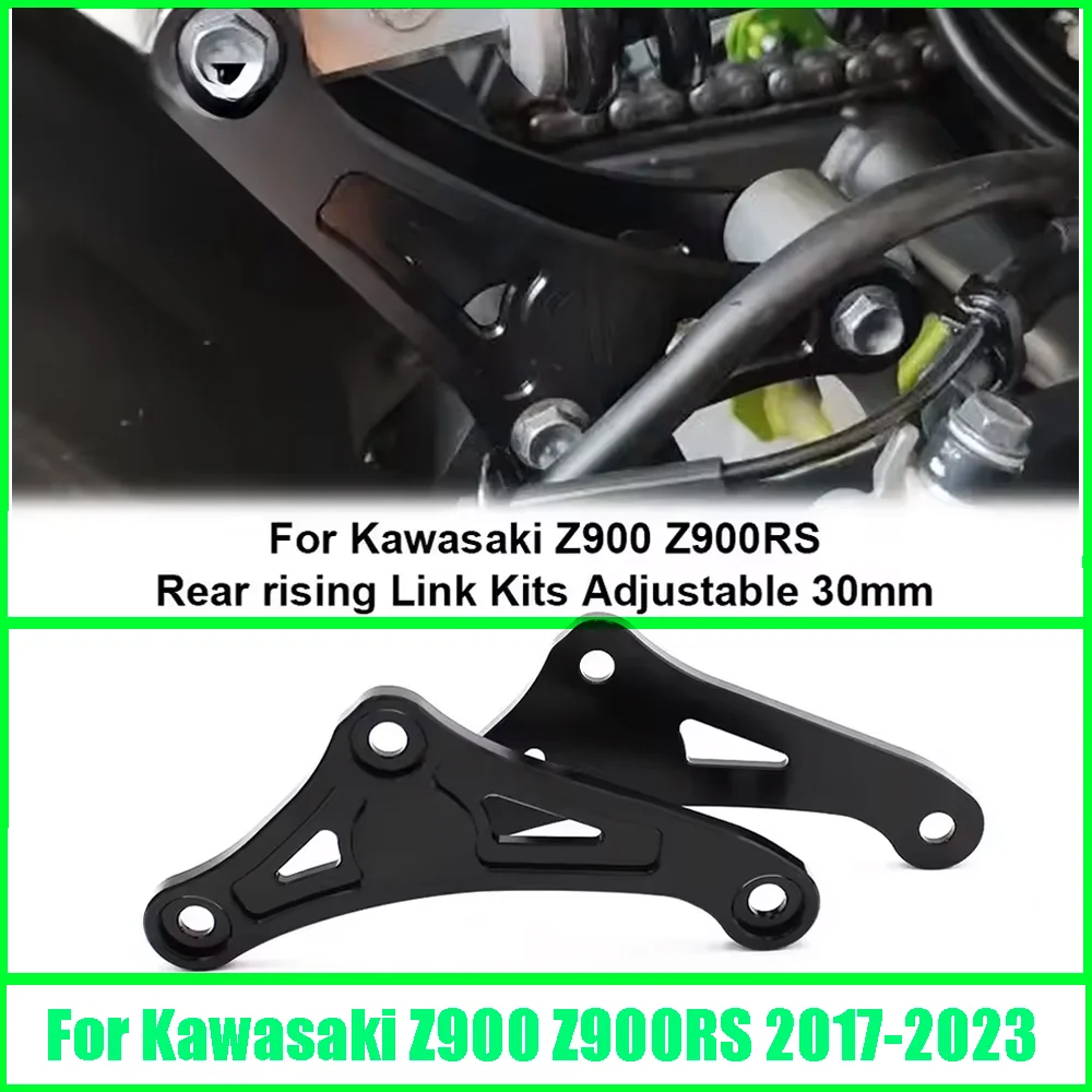 

For Kawasaki Z900 Z900RS 2017-2023 Motorcycle rear shock absorber suspension lifting link body lifting 30mm device accessories