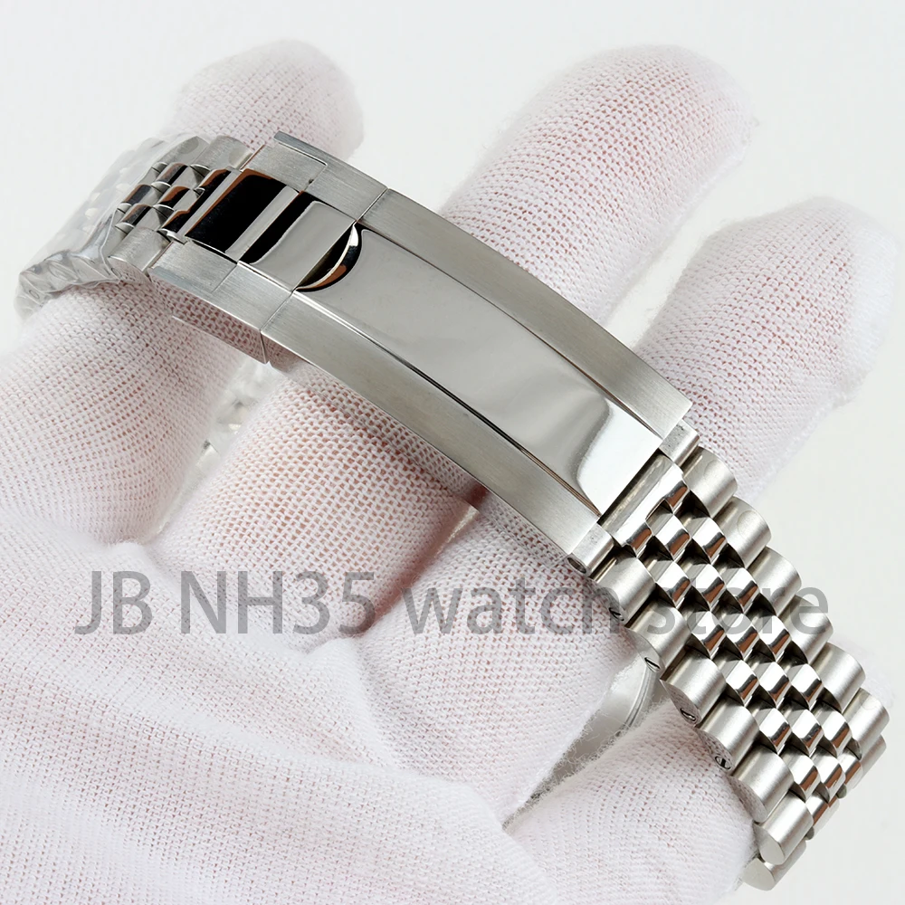 36mm/39mm NH35 Case Silver Soild Stainless steel Sapphire Glass Waterproof Watch Cases for Datejust NH35 NH36 Automatic Movement image 4
