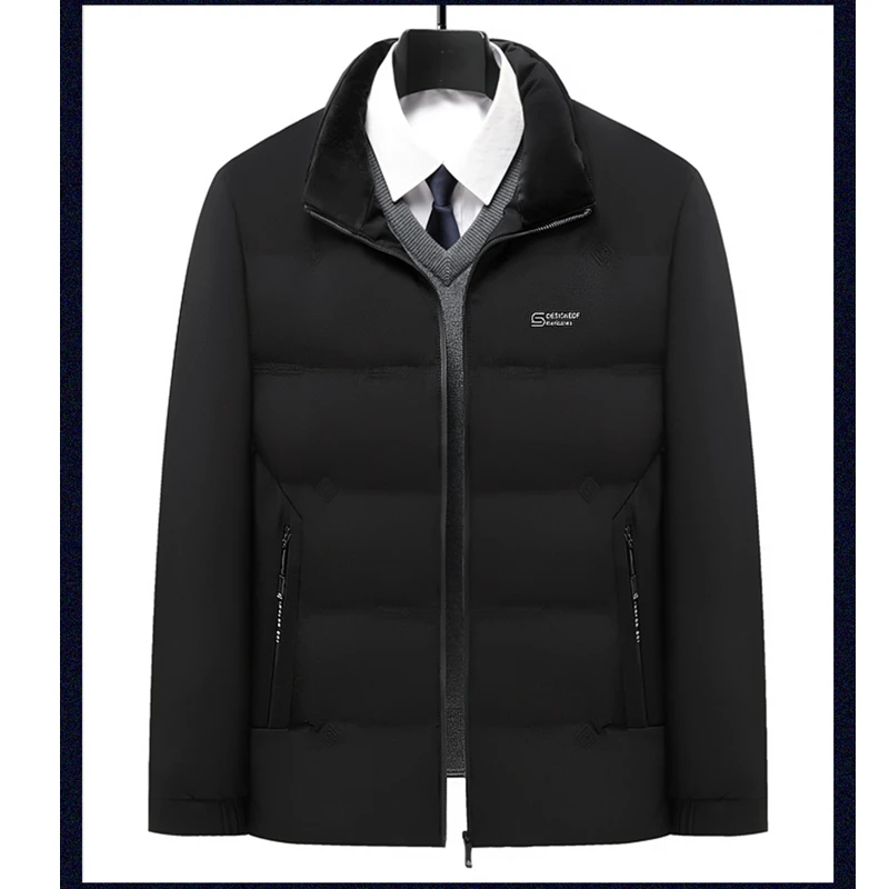 

Male Hooded Loose Casual Winter Coats High Quality Thick Warm Waterproof Parkas New Fashion Comfortable Plus Size Cotton Coat