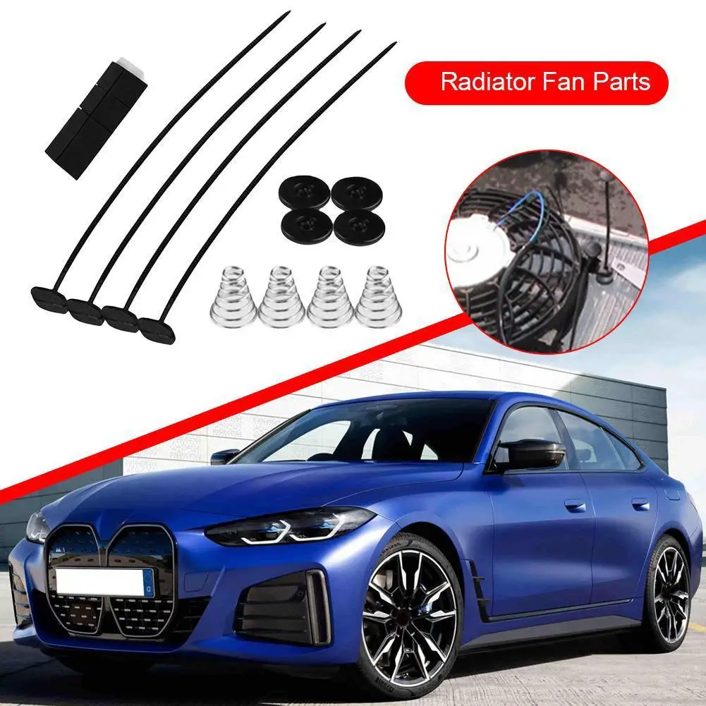 

Universal Car Electric Cooling Radiator Fan Mounting Tie Rod Kit Ties Straps Brackets Auto Accessories