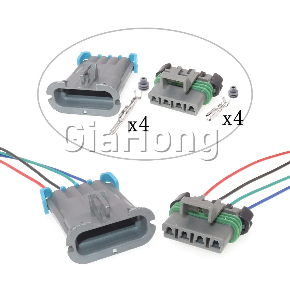 1 Set 4 Ways AC Assembly Auto Parts 12129600 Car Blower Resistance Plugs 12129565 Automobile Electrical Socket For Buick
