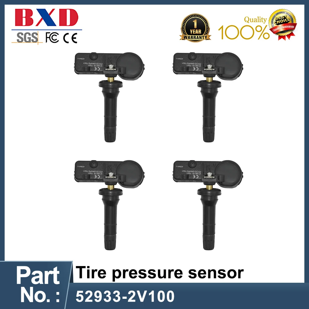 1/4/8PCS 52933-2V100 TPMS Tire Pressure Sensor 433MHz For Hyundai Velostar Kia Soul 529332V100 Auto Parts Car Accessories