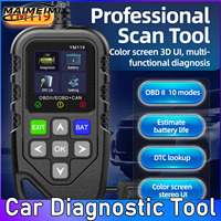 Multi-language OBD2 Code Reader Clear/Erase Codes OBDII Scanner YM119 Work for All Car Diagnostic Tool Scanner Read Customized