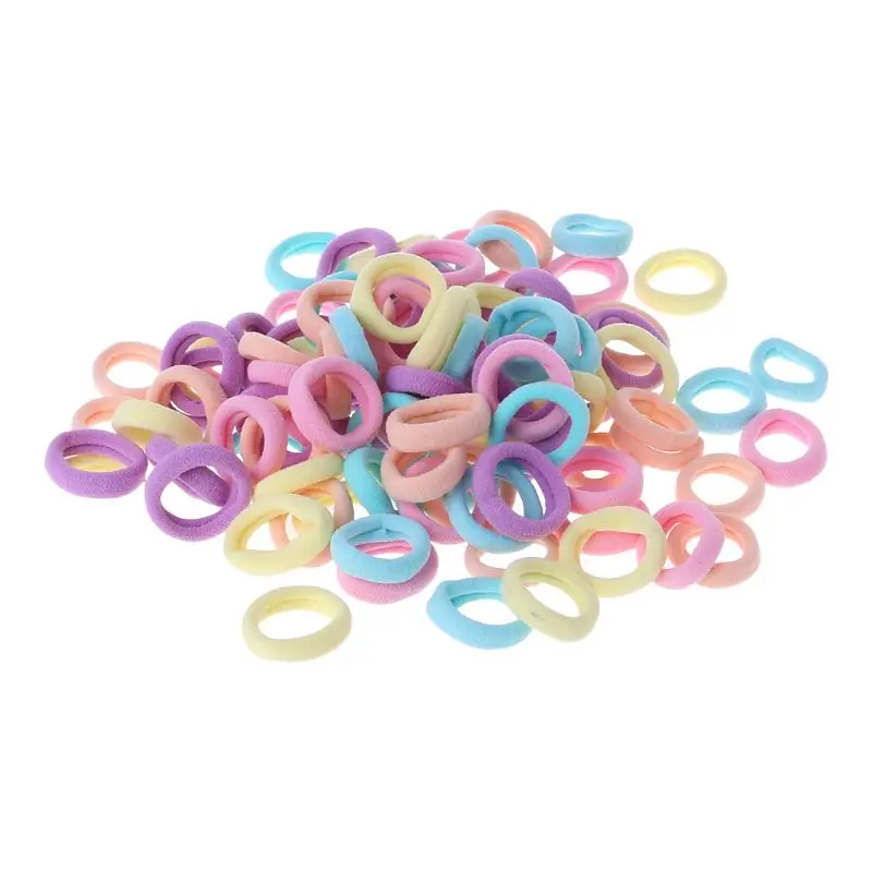 Y1UB – bandes élastiques en caoutchouc pour cheveux, 100 paquets couleurs assorties, Mini bandes élastiques colorées pour