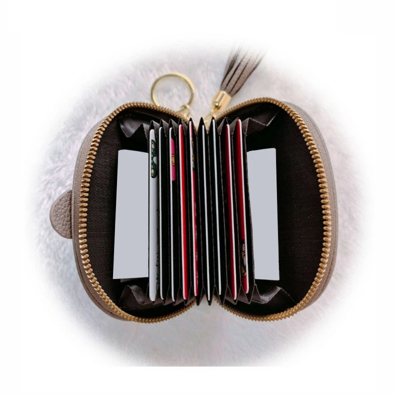 محفظة نسائية للعملات المعدنية على شكل فيل لطيف؛ حقيبة تخزين من جلد البولي يوريثان بنمط Lichee للنساء