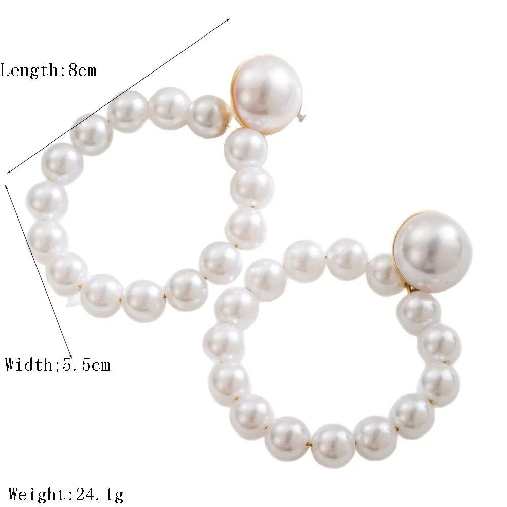 Medieval style pearl earrings, retro cross court style, light luxury, high-end sense of niche design, earrings
