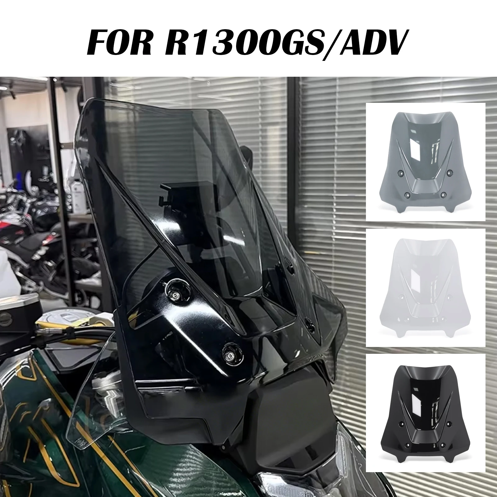 Osłona szyby motocyklowej, deflektor powietrza, owiewka przednia do BMW R1300GS 2023- R1300 GS ADV 2024- R1300 GS Adventure