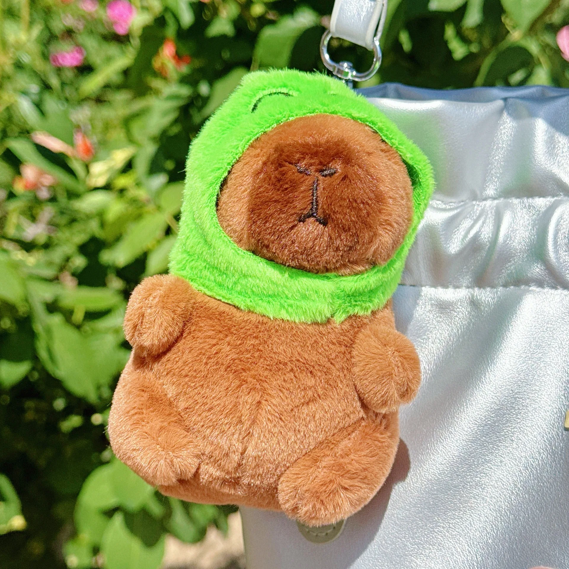 1-20 SZT. Pluszowa zawieszka z kapibarą, breloczek żaba, ozdoba do torby, urocza pluszowa zabawka zwierzątko, prezent dla dzieci na urodziny, Boże Narodzenie, przyjęcie świąteczne
