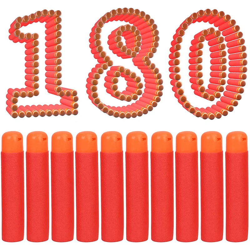 120 Pack Refill Darts 9.5cm Foam Blaster Refill Bullets Compatible for Nerf Mega Guns Foam Toy Darts for Kids Birthday Gift