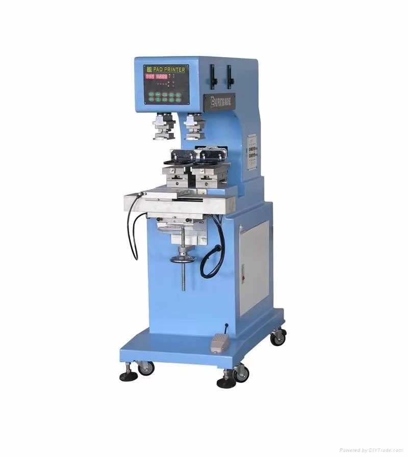 Semi Automatic 2 Color Pad Printer With Shuttle For Hard Hat/helmet Plastic Bottle Cap Toy Watch Dial Pen