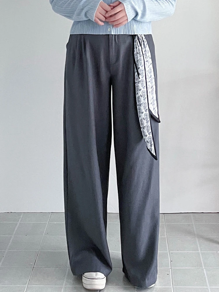 

plus Size Loose Wide Leg Pants Drapey Floor Length High Waist Trousers for Tall Pear aped Women Casual Comfortable plus Size