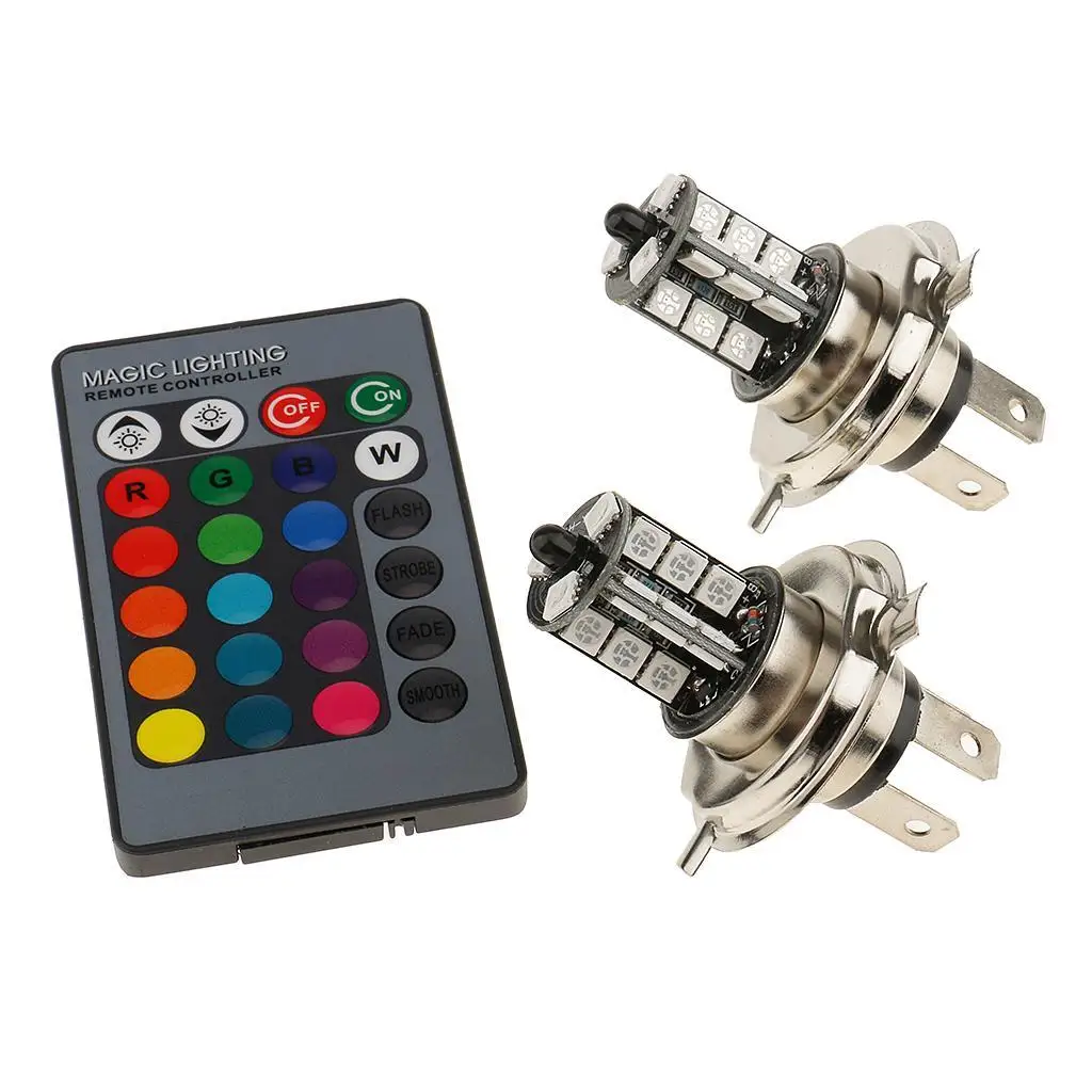 

Лампы Автомобильные фары с дистанционным управлением 27 Бабочка Обратная противотуманная многоцветная лампа RGB