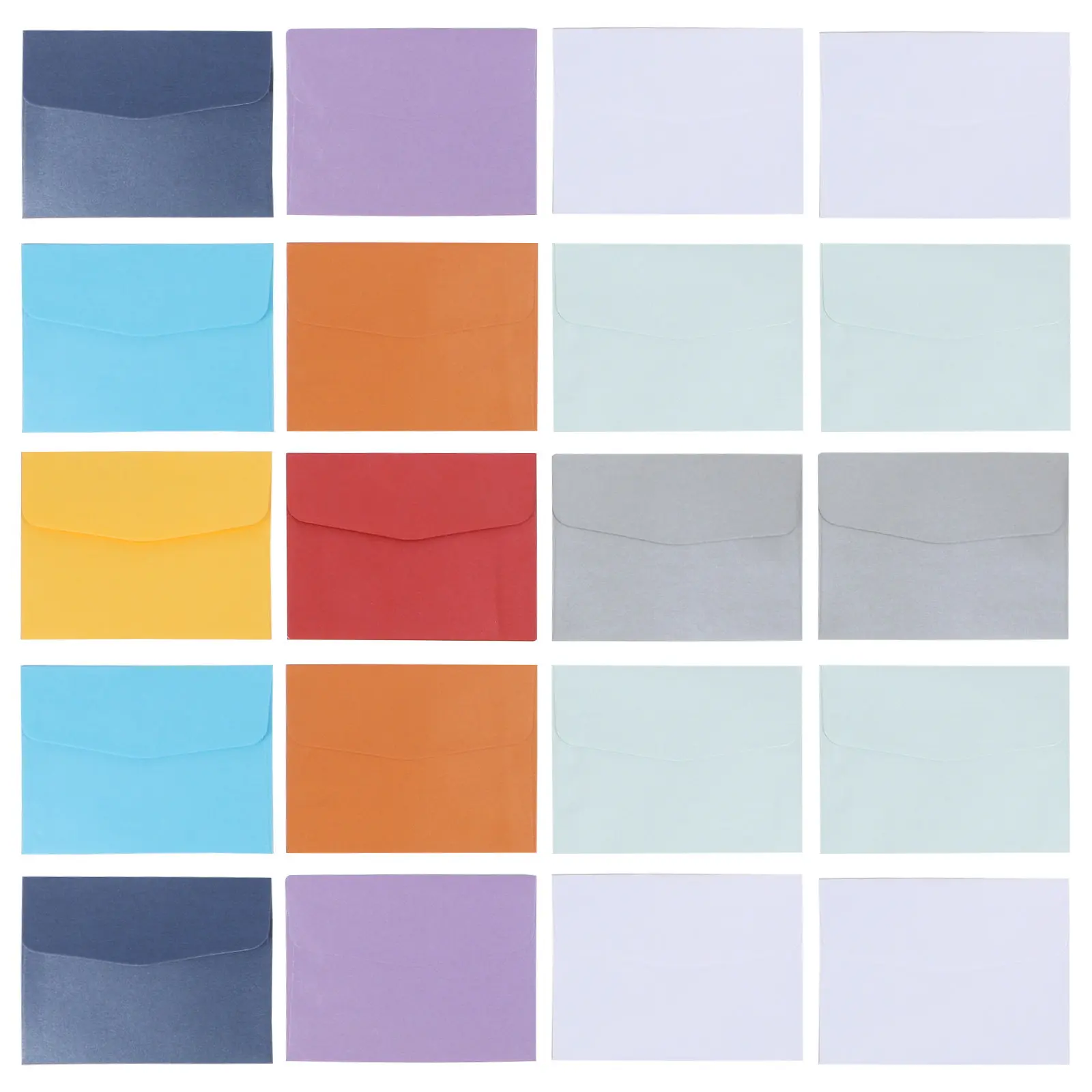 

100Pcs Mini Blank Envelopes Natural Paper Solid Color Small Envelopes for Wedding Invitations Gift Cards Name Tags Thank You