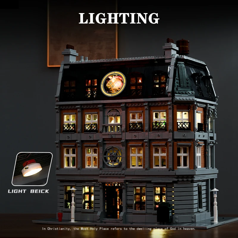 6564 قطعة MOC Sanctorum Sanctum Showdown اللبنات فيلم منزل مسكون العمارة نموذج الطوب عيد الميلاد لعب طفل الكبار هدية