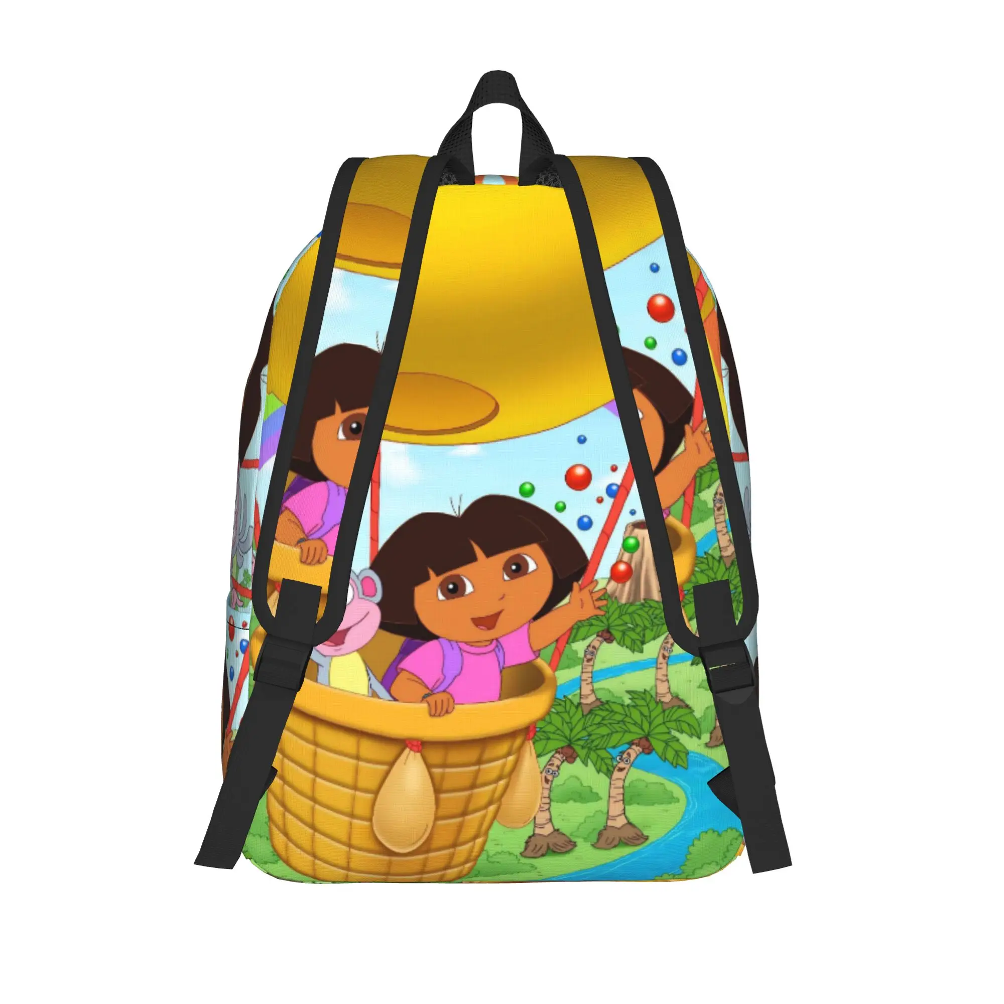 D-Doras Friends Boots Monkey Cool Backpack Outdoor Student Work Explorer Cartoon Daypack for Men Women College Shoulder Bag