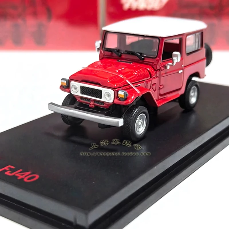 Diecast 1:64 Scale FJ40 Off Road Vehicle Alloy Car Model Finished Product Simulation Toy Collection Gift Static Model Display