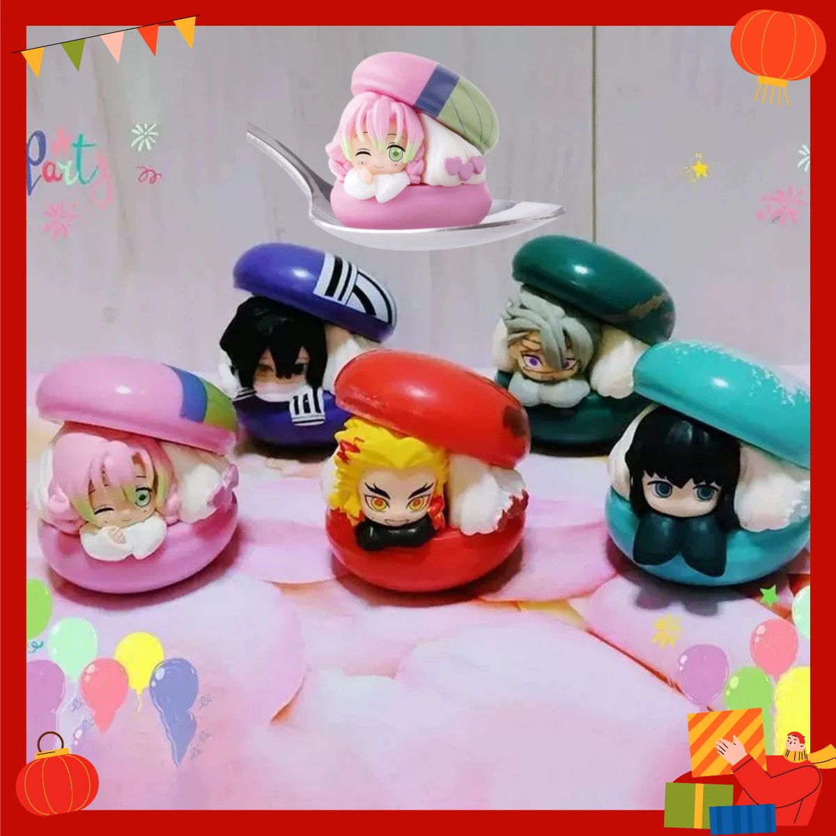 

Demon Slayer Kimetsu No Yaiba Vol.2 Gashapon Gacha Mini Figure Muichiro Anime Figurine Desktop Ornament Collectible Model Toy