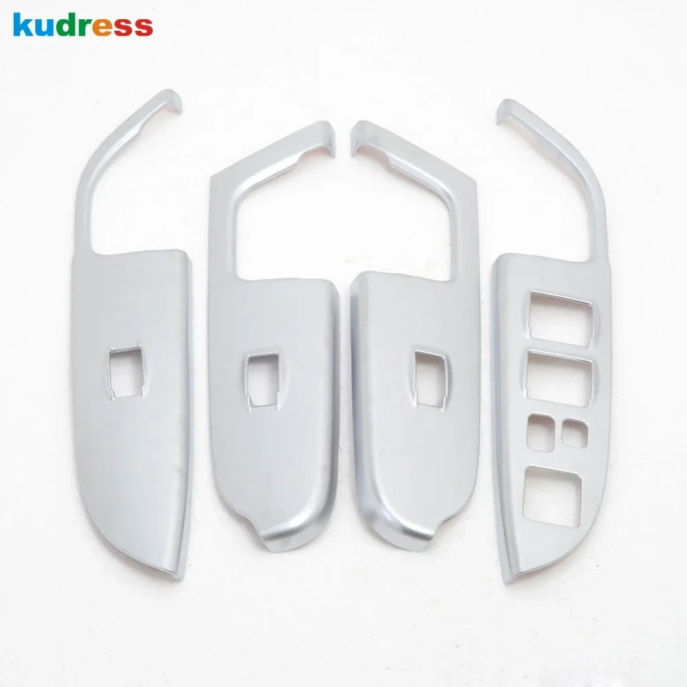 For Mitsubishi ASX 2011-2022 2023 2024 Carbon Car Door Armrest Window Lift Switch Button Panel Cover Trim Interior Accessories
