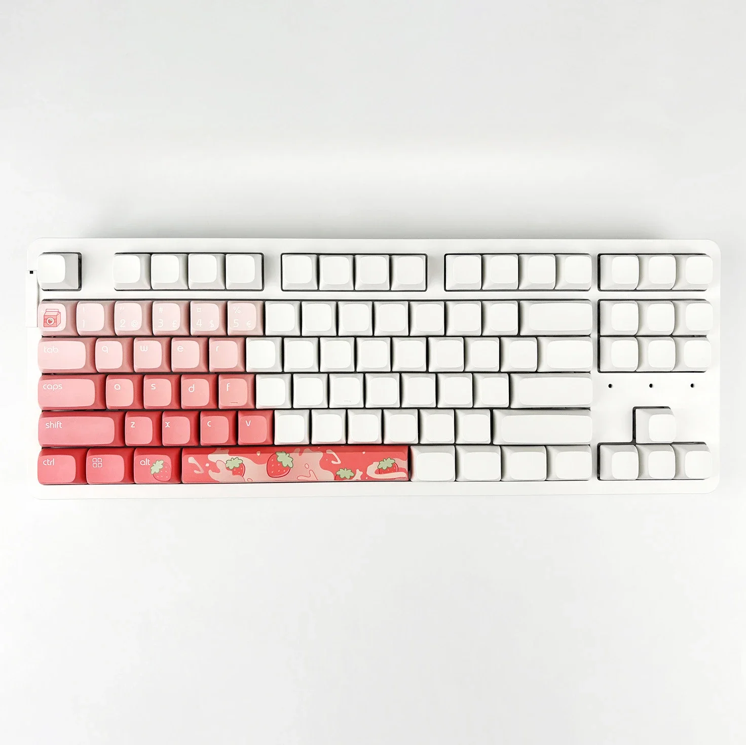 

XDA height white PBT blank keycap material, easy to color DIY keycaps 120 pieces, small full set
