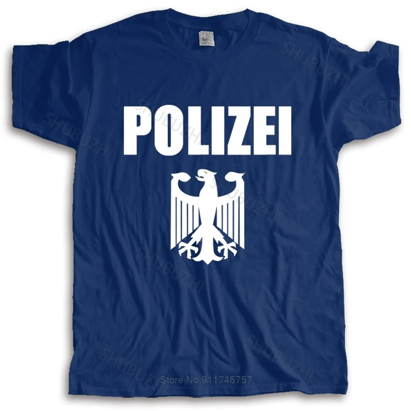 Tshirt men summer top tees Create Your Own T Shirt Germany Polizei Officer Toutes Les Tailles new fashion tee-shirt man tee