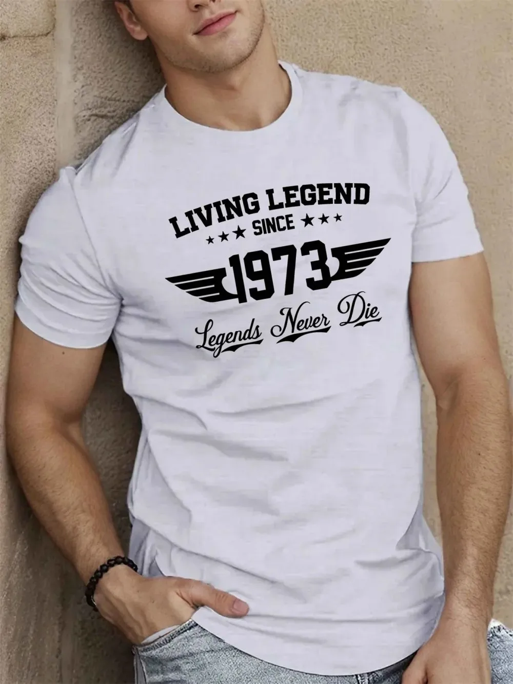 Living Legend Since 1973 Birthday T-Shirt Men Women Unisex Vintage Legends Never Die Graphic Tee Summer outdoor casual wear