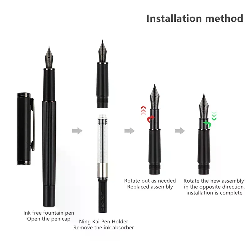 1PCS Jinhao #5 Fountain Pen Nibs Replaced Metal EF/F/M For 82 88 95 100 Mini Pen School Office Supplies Graduation Gift