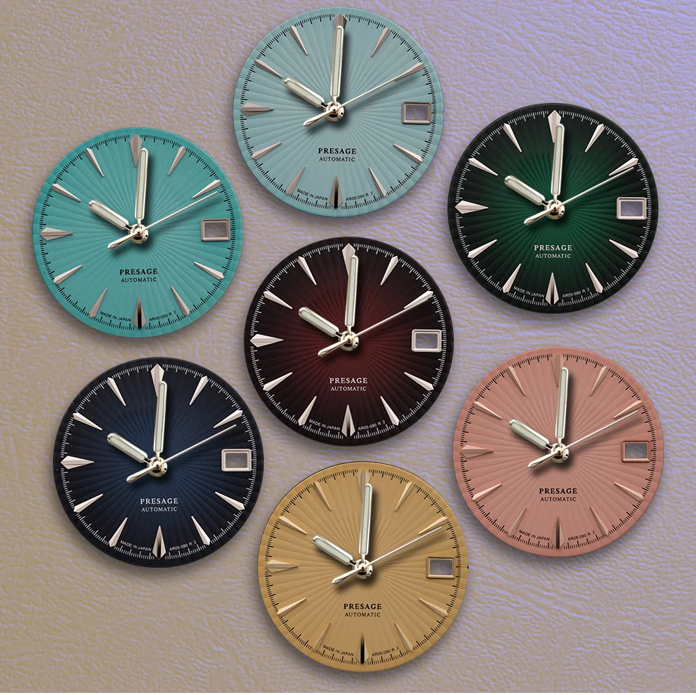 Best sellers 28.5mm S Logo NH35 Black Cocktail Dial Silver Clock Fit NH36 Movement Watch Modification Accessories