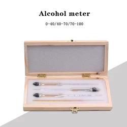 yieryi Alcohol Meter Alcoholometers Wine Meter Measuring Alcohol Concentration Meter Whisky Vodka Bar Set Tool