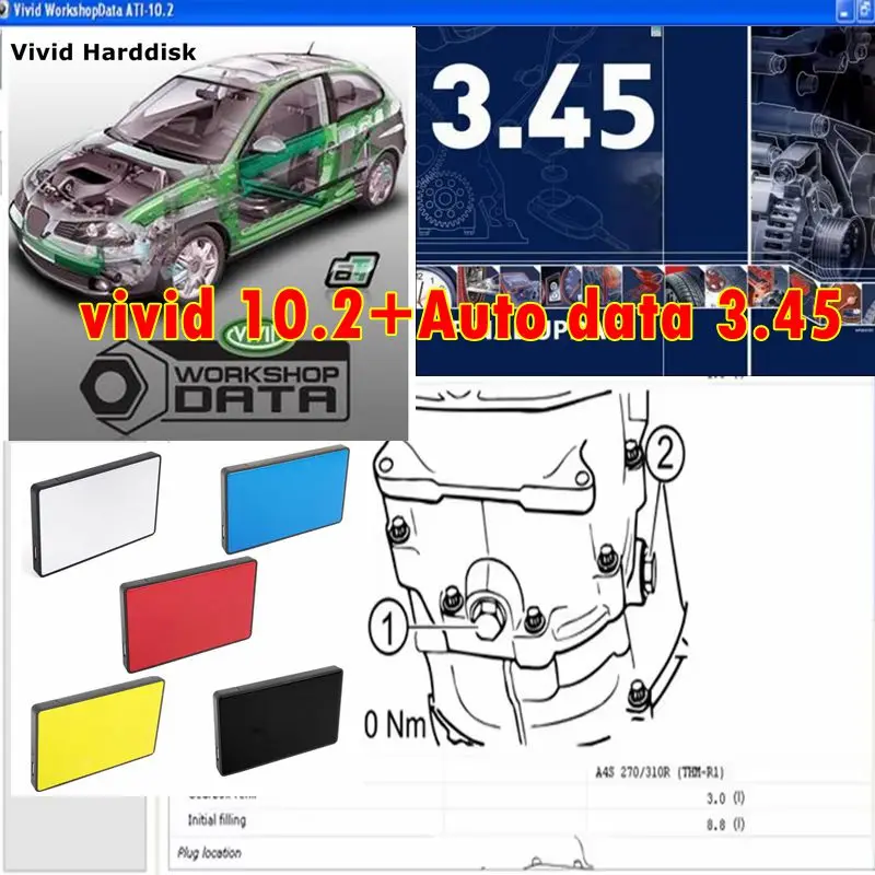 Auto Repair Software Vivid Workshop DATA 10.2 Europe Automotive Repair Software Auto Data 3.45 Auto Data Multi-languages Spanish