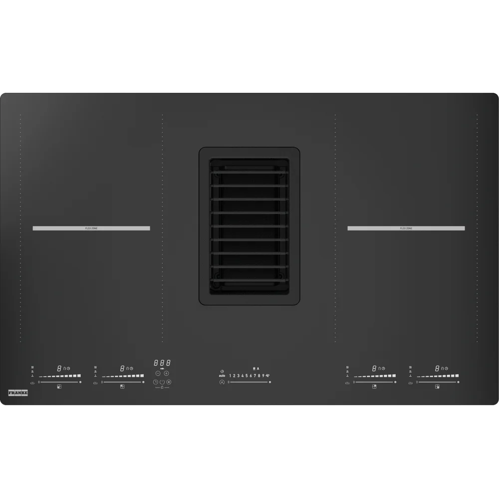 2024 Hot Sale New Products Induction Hob With Extractor Down-draft Hood 220V 7200W Induction Hob With Downdraft Extractor Fan