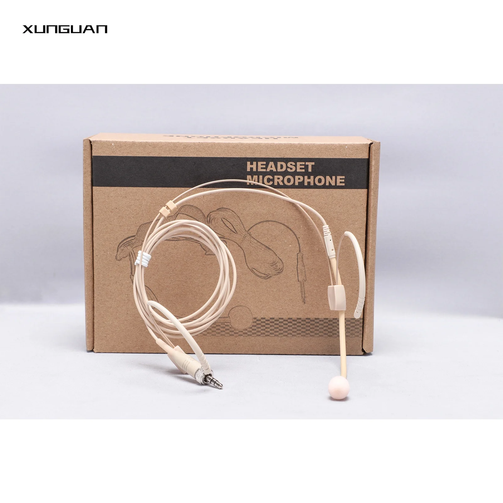 

MX153T/O HY-E15-P1 Высококачественная бежевая кожаная гарнитура Bodypack, детали беспроводного микрофона для конференц-сценического обучения речи