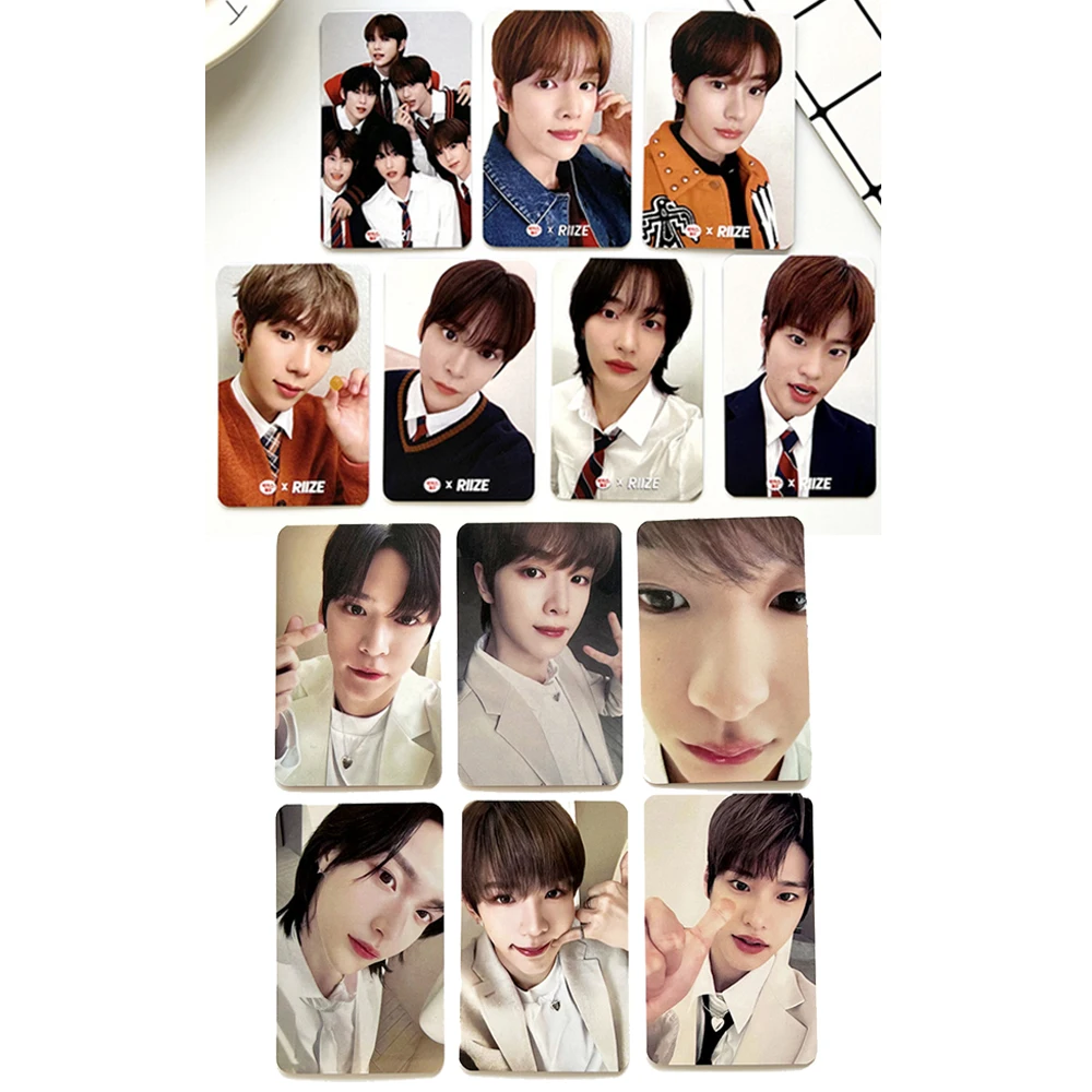 13pcs/Set Kpop RIIZE Photocard Double Sides Printing Korean Style Coated LOMO Card EUNSEOK ANTON Fans Collection Postcard